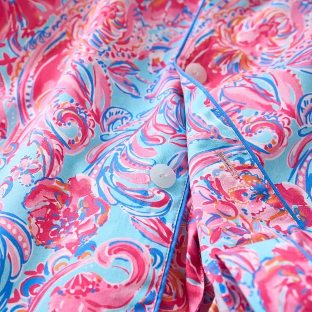 Lilly Pulitzer x PB Teen Isla De Coco Floral Pajamas - Brand New Size M - Picture 2 of 5